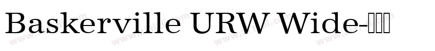 Baskerville URW Wide字体转换 Baskerville URW Wide字体转换
